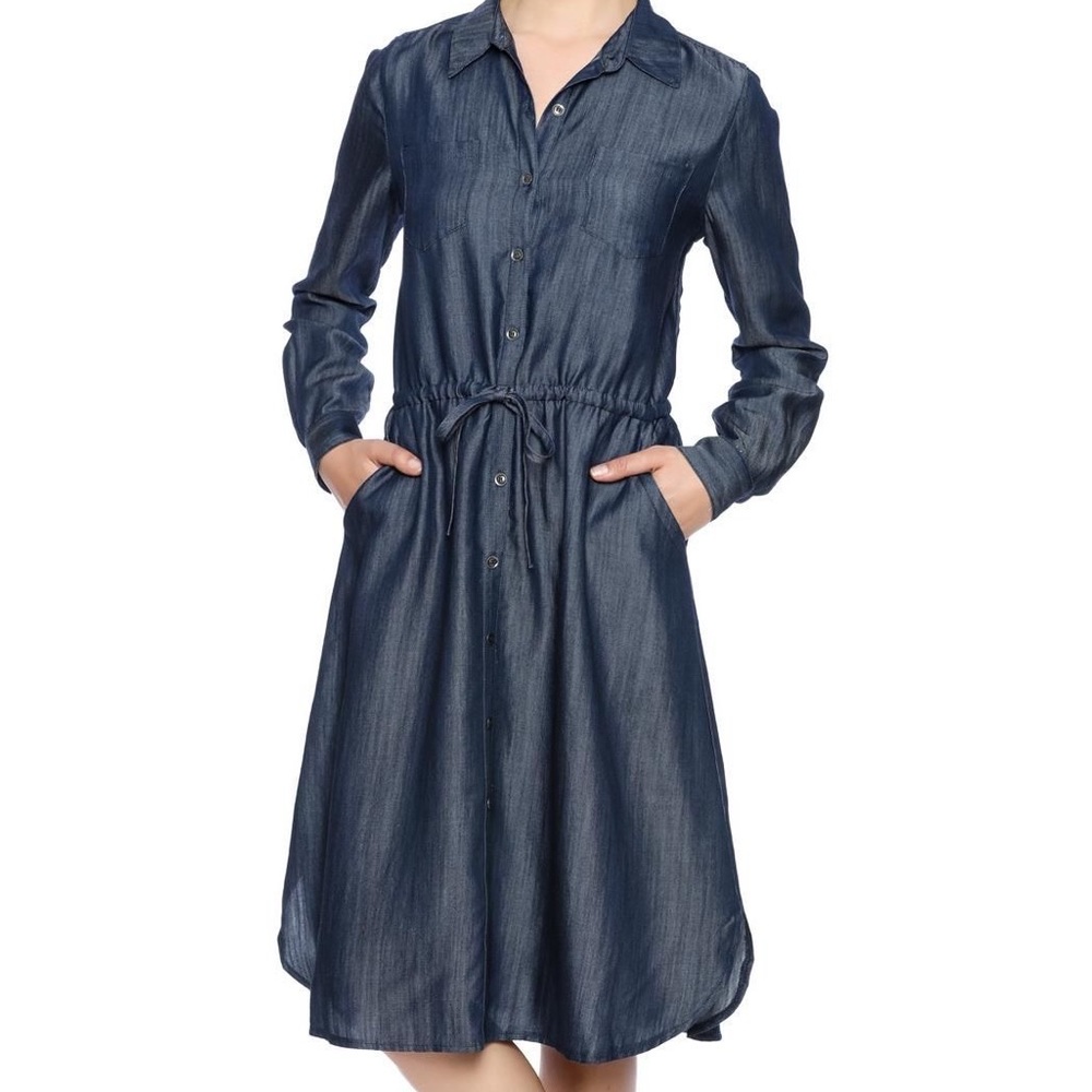 Honey Punch | Long Sleeve Denim Dress